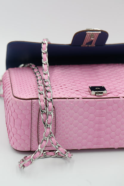 GRACE  flap handbag in PINK