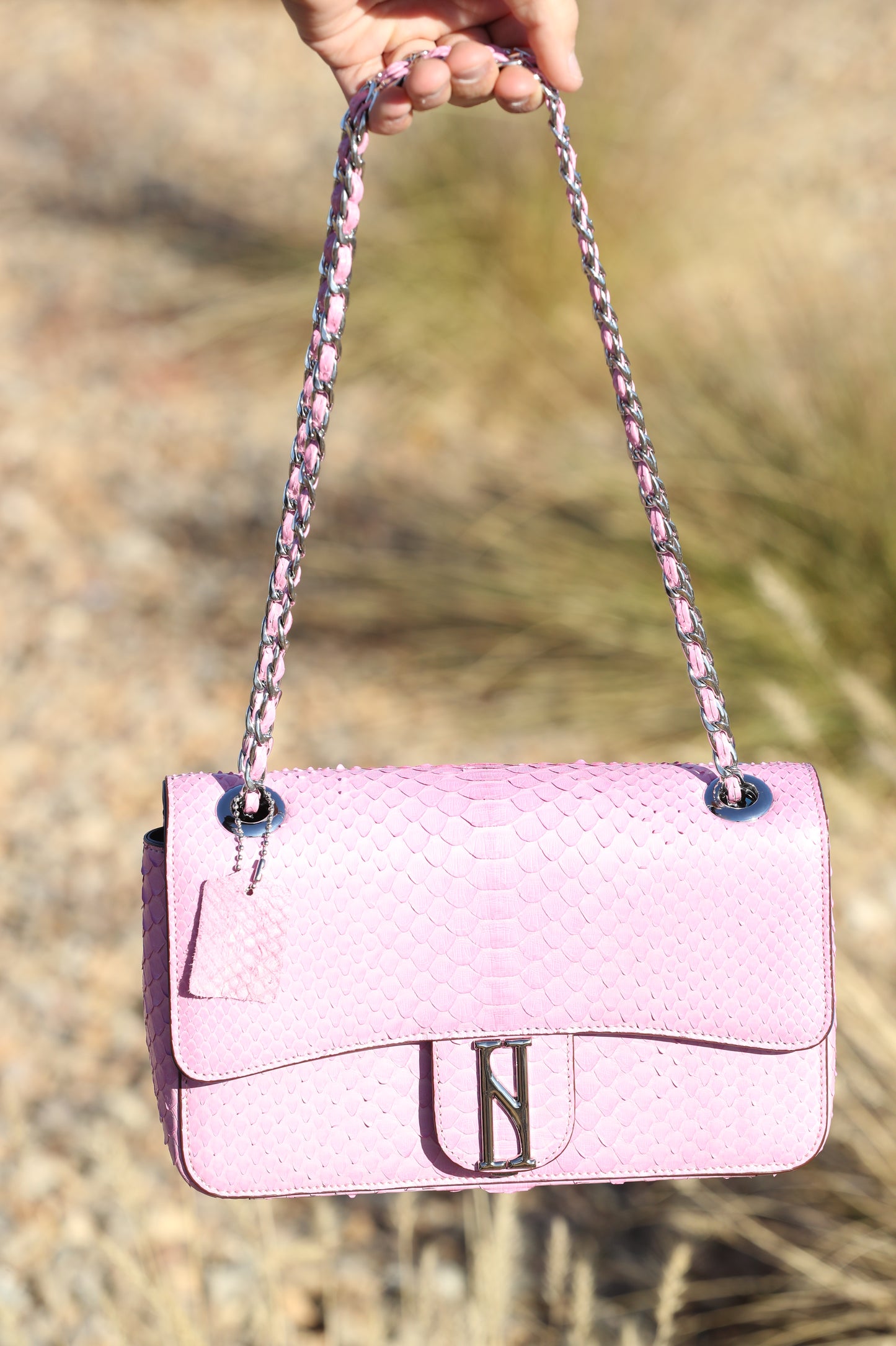 GRACE  flap handbag in PINK