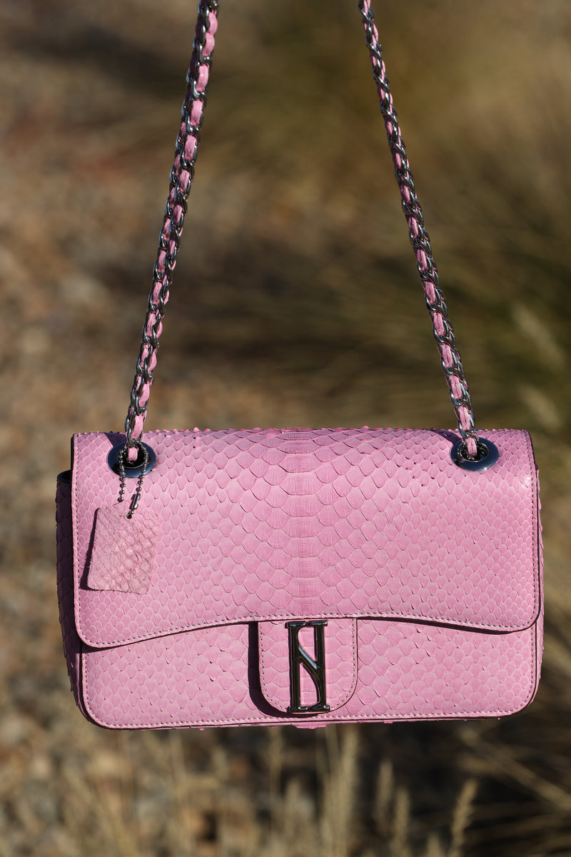 GRACE  flap handbag in PINK