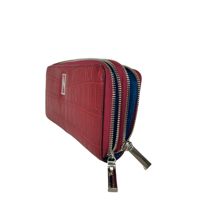 HUNTER wallet in WINE RED