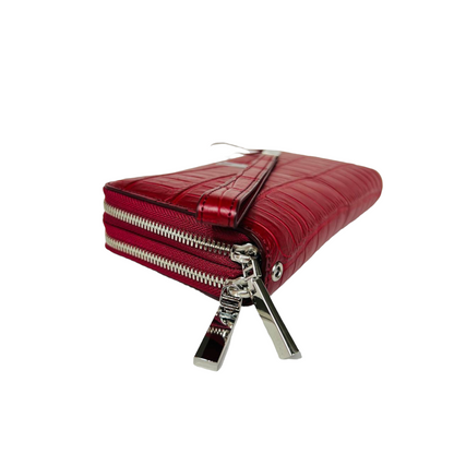 HUNTER wallet in WINE RED