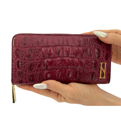 POWER wallet in WINE RED